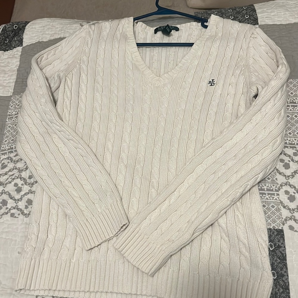 Ralph Lauren womens V neck sweater